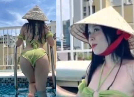 Cô gái nóng bỏng Cao Thanh Tuyền thèm khát ngậm lấy cu to ngay bên hồ bơi.