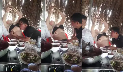 Làng quê miền Tây: nhậu say cuồng nhiệt, cô nàng chiều khách bằng món đặc sản nóng hổi ngay trên bàn tiệc.